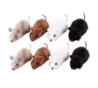 UPKOCH 8 pièces Jouets Souris Mécanique Peluche pour Chat Design Réaliste sans Batterie à Remonter pour Attirer Lattention des pour Animaux de Compagnie Couleur Couleur Aléatoire