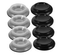 UPKOCH 8 Pièces Piano Foot Pads Transparent And Abs Noise Reducing Caster Cups Floor Protectors For And Upright Pianos Hardwood Floors