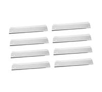 UPKOCH 8 pièces Plaques de Cuisson Universelles Acier Inoxydable pour Barbecue à Gaz Protège Brûleur Épais et Durable Chauffe Uniforme pour Grill Extérieur Remplacement Pratique et