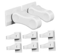 UPKOCH 8pièces Verrou De Porte Sécurisé Pour Loquets Adhésifs Pour Poignées De Porte Pour Tout-petits Installation Facile Et