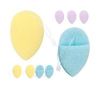 UPKOCH 9 Pièces Outil Applicateur de Masque Réutilisable en Éponge de Goutte D'eau Visage, Pinceau Démaquillant Doux Style Moufles, pour Usage à Domicile Voyage