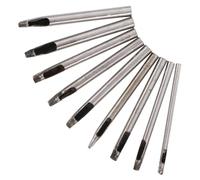 UPKOCH 9 Pièces Poinçonneuse de Travail du Cuir en Acier Rectangulaire | Perforatrice Multi-usages, Outil de Bricolage Facile, pour Cuir et Paquet, Atelier, Plusieurs Tailles
