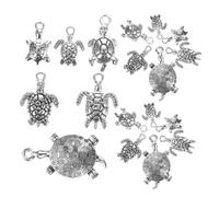 UPKOCH 90 pièces Pendentifs Tortue Alliage Antique pour Création de Bijoux Accessoires Marins pour Bracelets Boucles Oreilles et Colliers DIY