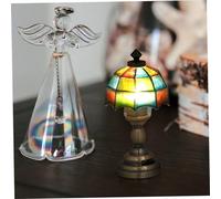 UPKOCH Abat Jour Parapluie Coloré Lampe de Table DIY Compacte et Économe pour Maison de Poupée