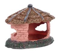 UPKOCH Abri Décoratif pour Reptiles en Résine, Grotte Cachette Naturellement Sombre, Taille Moyenne, Décor Terrarium, Adapté Aux Lézards, Geckos Et Petits Reptiles