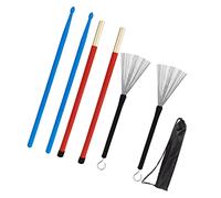 UPKOCH Accessoires de Batterie avec Brosses et Maillets Kit Portable avec Baguettes et Sac de Rangement pour Percussion