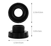 UPKOCH Adaptateur IBC Plastique pour Robinet avec Filetage Grossier Connecteur Tuyau Arrosage et pour Réservoir Eau