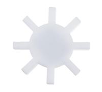 UPKOCH Agitateur Magnétique en Ptfe Blanc Revêtement Chimiquement Inerte, Forme Octogonale pour Laboratoire Biologique et Chimique, Barre Mélangeuse Résistante à L'usure