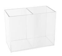 UPKOCH Aquarium Transparent de Bureau Petit Réservoir Acrylique pour Poissons Betta et Tortues Décoration pour Maison et Bureau Compartiments sans Couvercle