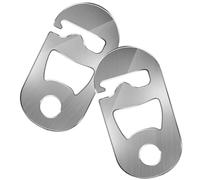UPKOCH Attaches de Corde de Tente Fixation Rapide 2 Pièces en Acier Inoxydable Argenté Résistant à l'usure Tendeurs Antidérapants pour Camping Extérieur pour Haubans Lors de Pique-niques