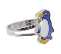 UPKOCH Bague Ouverte Réglable pour Femme Anneau Pingouin Cartoon Changeant de Couleur Sensible Température Bague Fantaisie et Confortable