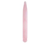 UPKOCH Baguette de massage en quartz rose naturelle, petit bâton de Gua Sha en cristal naturel lisse, outil d’acupression portable pour visage et yeux, idéal massage relaxant à domicile