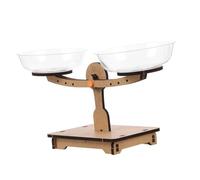 UPKOCH Balance Scale Bois Éducatif pour Garçon Fille Jeu Scientifique DIY Montessori Éveil Mathématique et Cognition Modèle de Laboratoire Dexpérience