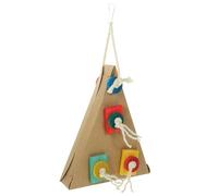 UPKOCH Balançoire pour Cage à Oiseaux Jouet à Mâcher pour Perruches Triangle Perchoir pour Oiseaux Jouet pour Cage Activité Escalade