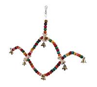 UPKOCH Balançoire Rotative pour Perroquet avec Corde Suspendue Oiseau Créatif pour Perchoir Aire de Jeu pour Exercices et Divertissement des Perroquets et Petits Oiseaux