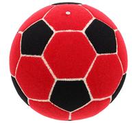 UPKOCH Ballon de Football Collant Adhésif pour Entraînement, Jeu Gonflable Taille Moyenne, Léger et Portable, Garçon et Filles et Adultes, Divertissement en Intérieur et Plein Air, Pack Rouge et Noir