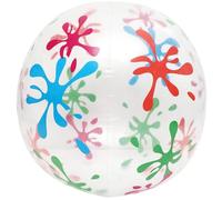 UPKOCH Ballon de Plage Gonflable Transparent 80 CM Balle Extensible pour Garçon et Filles Balle Rebondissante Colorée Jeu Extérieur Piscine et Plage