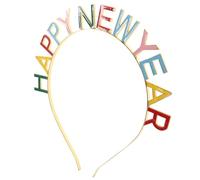 UPKOCH Bandeau Femme Bandeau Pour Femme Bonne Année Pour Du Nouvel An Pour La Fête Signe Du Nouvel An Décoratif Bonne Année Alliage