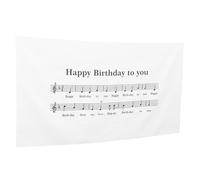UPKOCH Bannière Suspendue Avec Notes De Musique Décoration Murale Pour Anniversaire Accessoire De Fête Unique Et Réutilisable Pour Intérieur Et Extérieur