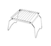 UPKOCH Barbecue Pliant Acier Inoxydable Portable Compact et Facile à Assembler Capacité pour Cuisson Variée Accessoire Pratique pour Camping et Sorties Plein Air