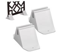 UPKOCH Base De Clôture en Plastique Blanche Support De Clôture De Jardin Petite Taille Utilisée pour Pelouse Et Terrain Extérieur Lot De 2 Supports Stables pour De Jardin