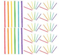UPKOCH Bâtonnets Bois Multicolores pour Bricolage Bâtons DIY pour Modèles Créatifs Éducatifs Jeux Mathématiques pour Garçon Fille et Activités Scolaires