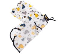 UPKOCH Bavoir Garçon Fille Coton Imperméable à Manches Longues Tablier de Protection pour Repas Doux et Résistant Motif Dinosaure Blanc Mois