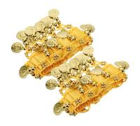 UPKOCH Belly Dance Anklet with Coins Ethnic Dancing Bracelet for Women Shiny Decorative Foot Jewelry for Stage Performance and Practice Unique Traditional Dance Accessory