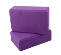 UPKOCH Blocs De Yoga En Mousse Eva Anti-dérapants Violet 23 x 15 x 7,5 Cm, Lot De 2 Blocs D'équilibre Pour Exercices De Danse, Étirements Et Flexibilité, Adaptés à La Gymnastique Yoga