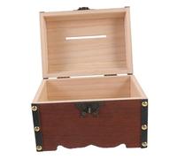 UPKOCH Boîte à Bijoux Vintage avec Serrure Sécurisée Coffre de Rangement Rétro pour Bijoux et Souvenirs Coffret Décoratif Verrouillable pour Maison Cadeau Anniversaire Noël