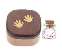 UPKOCH Boîte à Dents de Lait en Bois, Souvenir Précieux, pour Conserver Dents Perdues et Mèches de Bébé, Boîte à Souvenirs pour Bébé et Garçon et Filles