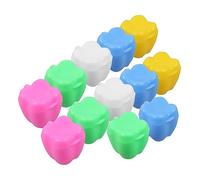 UPKOCH Boîte à Dents de Lait pour Tout-petit Multicolore 12 Pièces en Plastique Boîte à Souvenirs Garçon et Filles Stockage Dents Perdues Garçon et Filles Style Aléatoire