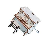 UPKOCH Boîte à Musique DIY pour Garçon Fille Modèle de Piano à Manivelle Éducatif Assemblez et Créez Améliorez la Concentration Coordination Parfait pour Décoration de Bureau ou Maison