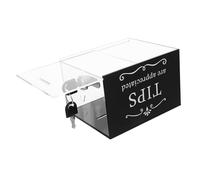 UPKOCH Boîte à Pourboires Acrylique Verrouillable avec Conteneur Multifonction pour Collecte de Dons et Adaptée pour Restaurants Bars et Événements de Collecte