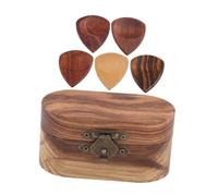 UPKOCH Boîte De Rangement pour Médiators Bois Boîte à Médiators pour Guitare Électrique Et Folk Étui De Rangement avec Compartiments Accessoires pour Instruments De Musique