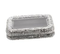 UPKOCH Boîte de Rangement pour Médiators Métal avec Strass Étui Protecteur Tôle pour Guitare Électrique Acoustique et Basse Organisateur Portable Anti-poussière avec Fenêtre Transparente