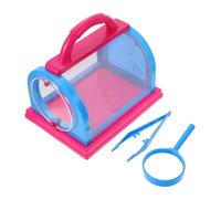 UPKOCH Boîte Dobservation Insectes avec Loupe et Pinces Cage Respirante pour Abeilles Coccinelles Kit Compact et Portable pour Amoureux Nature