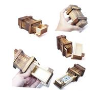 UPKOCH Boîte Puzzle Bois Petite Casse Tête Éducative Multifonctionnelle pour Garçon Fille et Adultes Ouverture Secrète Intelligence Créatif