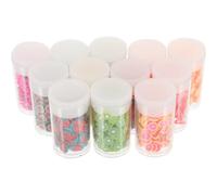 UPKOCH Boîtes de Tranches de Fruits Pâte Polymère pour Nail Art et Décoration DIY Polyvalent pour Ongles Artisanat et Accessoires Téléphone Couleurs et Motifs Variés