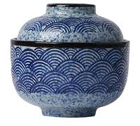 UPKOCH Bol À Soupe En CéRamique Avec Couvercle, Bol À Ramen, À Riz, À Miso,À Nid D'Oiseau, 250ml, Pour Maison, Restaurant, HôTel, Passe Au Lave-Vaisselle, Micro-Ondes, Four