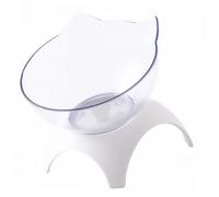 UPKOCH Bol Surélevé Incliné pour Chat avec Protection du Cou Bol Anti-Renversement PC Alimentaire Facile à Nettoyer Support Stable pour Nourriture et Eau