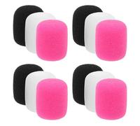 UPKOCH Bonnettes Anti-vent en Mousse pour Microphone 24 Pièces, Mini Housses de Protection pour Casque-micro, Diamètre 0,86 Pouce, Couleurs Assorties, Pare-vent Réutilisable