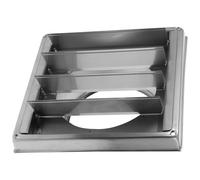 UPKOCH Bouchon De Ventilation De Sèche-linge Carré Plat En Acier Inoxydable 304 Couvercle De Ventilation Extérieur Résistant À La Pluie