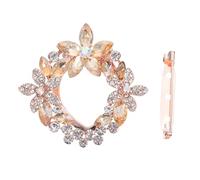 UPKOCH Boucle D'écharpe Vintage Créative En Métal Doré Clair, Broche De Poitrine Élégante Pour Femme, Accessoire Décoratif Pour Foulard Et Vêtement, Présent Polyvalent Taille Unique