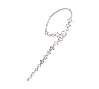 UPKOCH Boucle D'oreille Non Percée, Pince Pour Oreille En Alliage Argenté, Femme, Décoration Du Cartilage, Accessoire De Fête Élégant Pour Anniversaire Et Mariage