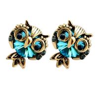 UPKOCH Boucles D’Oreilles Hibou en Cristal pour Femmes Petites Boucles D’Oreilles à Clous 1 Paire Bijoux Hibou pour Adolescentes Présent Saint-Valentin et Usage Quotidien