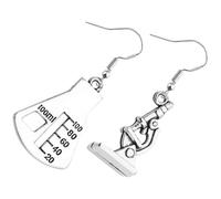 UPKOCH Boucles d'Oreilles Pendantes Microscope en Alliage 1 Paire Bijoux Scientifiques Créatifs pour Femmes et Filles Accessoires pour Professeur de Sciences et Passionnées de