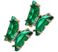 UPKOCH Boucles Oreilles Cristal Bijoux Oreilles Transparents Élégantes pour Femmes et Filles