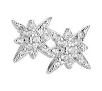 UPKOCH Boucles Oreilles Étoiles Femmes Argentées Clous Élégants Légers pour Quotidien et Fêtes Design Étoile à Huit Branches Cadeau