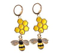 UPKOCH Boucles Oreilles Pendantes Ruche Abeille pour Femmes Bijoux Oreille Mode avec Design Chic et Charme Naturel